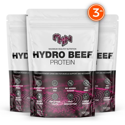 MHN Supplements Hydro Beef Protein 3-as csomag!